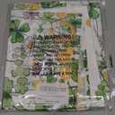 XCHI Shamrocks Clovers Coins Flowers Horseshoes St. Patrick's Day Tablecloth Rectangle Table Cloth Washable Table Covers for Indoor Dining Home Party Decorations 60x84 Inch