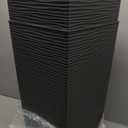 Mueller Janska M-Resin Heavy Duty Tall Planter, Indoor/Outdoor Grande Plant, Tree, Flower Pot, 2-Piece Set, 24, Modern Design, Built-in Drainage, Dark Gray (24 x 11.5")