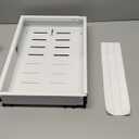 EVGATSAUTO Adjustable Cabinet Pull Out Shelf Carbon Steel Slide Drawer Organizer 3 Sideline Rails Kitchen Storage Large Capacity Easy Install Strong Quiet