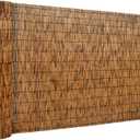 DearHouse Natural Reed Fencing, Eco-Friendly Reed Fence,5 feet High x 16.4 feet Long, Reed Screen for Garden, Privacy Fence (Brown)