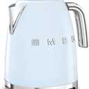 SMEG KLF03 Electric Kettle 1.7L (7 Cup), Retro Hot Water Boiler for Tea & Coffee, Fast Boiling, Auto Shut-Off, Soft Open Lid, 360° Swivel Base Countertop Kettle – Pastel Blue