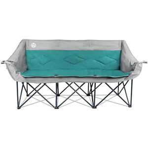 Northroad 3 Person Camping Chair Oversized 900 Lbs Outdoor Lawn Loveseat Chair Padded Folding Chairs for Adults Heavy Duty Soccer Chair w/Cup & Wine Glass Holder for Outside Picnic, Beach, Sports