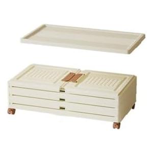 UAMFURI 47QT Stackable Storage Bins with Lids and Wheels