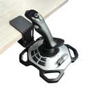 HTLAKIKJ Desk Mount for Flight Sim Joystick-Compatible with Logitech G Extreme 3D PRO Joystick Adjustable Fit Different Thickness Desk Enduring C-Clamp Metal Holder