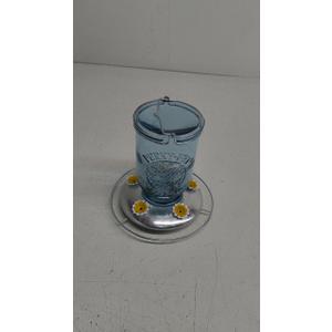 Mason Jar Hummingbird Feeder, Glass Hummingbird Feeders for Outdoors, 5 Feeding Stations