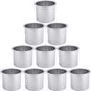 NovelBee 10 Pieces of Solid Aluminum Drop-in Drink Cup Holder for Boat,Table,Camper (10 Pack of Silver)