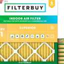 Filterbuy 29.5x29.5x1 Air Filter MERV 11 Pet & Allergy Defense (6-Pack)