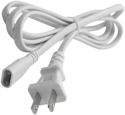 Hexagon LED Lights Power Cord Connectors 1.5M 5ft Hex Lighting 10a 2 pin Power Cable for CEZELUX Hexagon Garage Light Fixture Connector Accessory Replacement/Spare for Honeycomb Lighting Systems