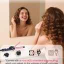 Mini Curling Iron for Short Hair Dual Voltage with European UK Plug Adapter 3/4 Inch Travel Size Small Barrel Curling Iron to Beachy Waves Curls with 30S Fast Heating, 5 Temps for Global