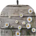 Tea Pot Cosy Creative Tea Pot Cozies Large Teapot Cover Insulating Keep Tea Warm Teapot Warmer Ideal Gift for Mom Wife Friends, 12.9 X 10.4 Inches, Daisy Rustic Wood Grain