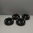 ZOFFI 6x5.5 Wheel Spacer for Silverado Sierra 1500, Thickness 1.5inch with 78.1mm Hubcentric 6x139.7 M14x1.5 Studs 6 Lug Wheel Adapters for Tahoe Suburban Avalanche Yukon Escalade 4PCS Color Black