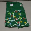 Dog Paw Print Christmas Tree Lights Merry Christmas Pajamas T-Shirt, M