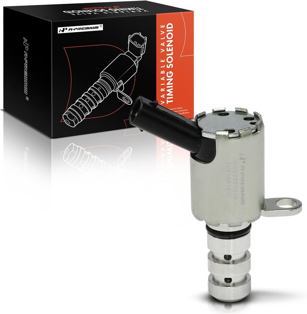 A-Premium Engine Variable Valve Timing (VVT) Solenoid Compatible with Volkswagen Jetta, Golf, Tiguan, Touareg & Audi A4 Quattro, Q5, Q7, A5, A6, A3 Sportback e-tron, Q3, A7 Quattro, A8 Quattro