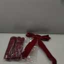 Lenwen 6 Pcs Large Christmas Bows Velvet Christmas Wreath Bows Xmas Tree Topper with Golden Edge Big Xmas Ornament for Wreath Gift Front Door Home Decor (11 x 19.6 Inch,Burgundy)