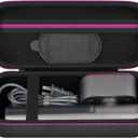 Steamer Case Compatible with Jack & Rose/for FEPPO/for Nesugar/for Kssvzz Portable Steamers, Handheld Iron Carrying Storage Bag Organizer with Mesh Pocket for Accessories-Black(Box Only)