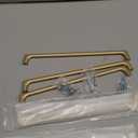 Asidrama 6 Pack 10 Inch(256mm) Brushed Gold Cabinet Pulls Cabinet Handles Cupboard Handles Kitchen Cabinet Hardware for Cupboard Drawer Pulls