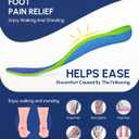 Cloudflo Plantar Fasciitis Insoles for Men Women,High Arch Support for Pain Relief,Shoe Inserts Orthotic for Flat Feet,Work Boot Insoles for Shock Absorbing Inserts, Size: MEN 7-8|WOMEN 9-10(275mm)