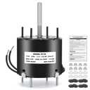 D132 161M08 3.3" Frame Shaded Pole Motor, 1/20HP, 1550 RPM, 115V, 60Hz Low Noise, Smooth & Durable Operation, Sleeve Bearing, CW Rotation, for HVAC, Fans & General Purpose Use