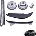 24350-2E700 243212E010 Timing Chain Kit with CVVT Gear Sprockets Compatible with 2017-2021 Hyundai Elantra Kona Veloster 2.0L and 2017-2022 K-i-a Forte/Forte 5 2.0L