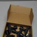 Homemory 6 Pcs Window Candles with Sensor Dusk to Dawn, Ivory Electric Window Candle Flickering, Christmas Fake Candles Battery Operated, Led Candlesticks with Black Holders for Xmas Holiday Decor