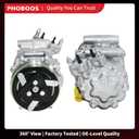 PHOBOOS A/C Compressor with Clutch Compatible with Mini Cooper 2007-2016, Countryman 2011-2016, Paceman 2013-2016, L4 1.6L, Fast Cooling, Low Noise, Easy Installation, Ref. CO-11286C, 98581