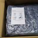 MAXYOYO Giant Bean Bag Chair with Pillow, 3 in 1 Convertible Bean Bag Chair for Adults with Washable Cover, Removable Floor Cushion Stuffed Floor Lounger for Living Room Bedroom, Black, Queen