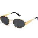 livho 2025 Trendy Oval Sunglasses - Stylish Polarized Shades for Everyday - Retro Metal Frames