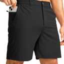 G Gradual Men's Casual Shorts 7" Lightweight Golf Shorts for Men Stretch with 3 Pockets Quick Dry Breathable Work Shorts, XXL