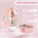 3-in-1 Electric Nail Clippers, Upgrade Electric Nail Clippers for Kids or Adults, Electric Polishing Nail Clipper with Collector, Excellent Electric Nail Trimmer Gift for Your Loves (Cute-Pink)