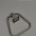 RUACQ Towel Ring,Square Base Hand Towel Ring,Stainless Steel Hand Towel Holder for Bathroom Wall,Sturdy and Rustproof(Brushed Nickel)