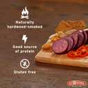 Old Wisconsin Premium Summer Sausage, 100% Natural Meat, Charcuterie, Ready to Eat, High Protein, Low Carb, Keto, Gluten Free, Original Flavor, 16 Ounce (EXP 08/12/26)