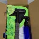 XINDELL Windshield Cleaner Tool  Car Interior Window Cleaning Kit with Extendable Handle & 4 Microfiber Pads, Auto Wiper Inside Windshield Brush for Car & Home Windows (19in)