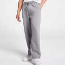 Fleece Lined Sweatpants Straight Leg Open Bottom Jogger Sweat Pants with Pockets, XXL