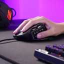 Redragon M811 Aatrox MMO Gaming Mouse, 15 Programmable Buttons Wired RGB Mouse w/Ergonomic Natural Grip Build, 10 Side Macro Keys, Software Supports DIY Keybinds & Backlit