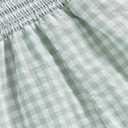 Infant Kids Summer Clothes Toddler Baby Girl Romper Jumpsuit Overall Pants Plaid Sleeveless Ruffle Halter One Piece Outfit (Green)