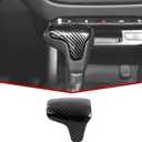 JeCar Gear Shift Knob Trim Cover Interior Accessories Compatible with Chevy Colorado & GMC Canyon 2014-2022, Black with Carbon Fiber Finish