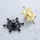 2PCS Unique Cabinet Handles, Funky Drawer Knobs Gold Knobs for Cabinets and Drawers Brushed Gold Drawer Knobs (Gold)