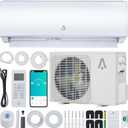 Garvee 9000 BTU Mini Split Air Conditioner& Heater,WiFi Enabled, 19 SEER2 115V, Cools 550 Sq.Ft, Alexa Compatible, Remote Control, Self Cleaning, Includes Installation Kit