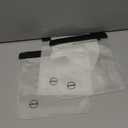 Ogato 3pcs - Clear TSA Approved Toiletry Bag - Our Quart Size Clear Toiletry Bags are Security Approved Worldwide for Liquids & Cosmetics - 100% 3-1-1 Compliant Travel Bags for Toiletries (Black)