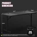GTPLAYER 55 Inch Gaming Desk with LED Lights, Large Computer Desk with Mouse Pad for Home Office, T-Shaped Carbon Fibre Surface PC Game Workstations with Headphone Hook