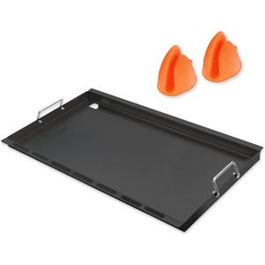 SafBbcue Full Size Griddle Inserts for Nexgrill 720-0896 720-0896B 720-0896C 720-0896E 720-0896CP 720-0898 720-0898A Flat Top Griddle for Homedepot Nexgrill 730-0898 730-0898A, Carbon Steel