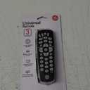 GE Universal Remote Control for Samsung, Vizio, LG, Sony, Sharp, Roku, Apple TV, TCL, Panasonic, Smart TVs, Streaming Players, Blu-ray, DVD, 4-Device, Silver, 33709