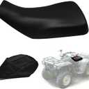 Seat Cover Compatible with Honda TRX350 Rancher 2000-2006 and Honda TRX400 Rancher 2004-2006, Heavy Duty Leather ATV Seat Cover Replacement, Black