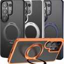 VUM Galaxy S26+ Case, MagSafe, 360 Stand, Shockproof, Camera Guard, Black