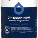 GLACIER FRESH Water Filter LT1000PC Replacement for LG Refrigerator, Compatible with LG LT1000P/PC/PCS, LT1000PC, LT-1000PC, MDJ64844601, ADQ747935 ADQ74793504 Water Filter (1 Pack)