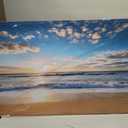 YYYYHPP YP1975 Beach Pictures Wall Art Beach Sunrise Over The Tropical Sea Pictures Print on Canvas Beach Wall Decor Beach Paintings for Home Decor Stretched and Framed Easy to Hang, 58"L x 29"W