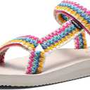 Women's Original Sandals Comfortable Quick-Drying Casual Sport Sandal Walking Hiking Water Sandals With Arch Support (Size 8)