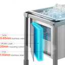 VEVOR Commercial Ice Bin, Underbar Ice Bin, Stainless Steel Ice Chest with Sliding Lid, Bottle Holders, Adjustable Bullet Feet, Cooler Cart Cocktail Unit for Bar Restaurant Pub