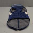 azuza Dog Jacket for Medium Dogs Waterproof Dog Coat with Reflective Strips and Harness Built in Warm Fleece Dogs Winter Coat Windproof with Back Zipper, Navy XL