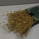 12 Pcs Christmas Gold Glitter Berry Stems, 17'' Christmas Tree DIY Picks Branches, Gold Xmas Wreath Ornaments Glitter Twigs, Artificial Decorative Sticks for Party Home Wedding Holiday Decor